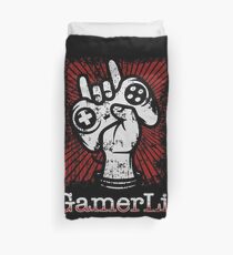 Gamer Life Gift Idea For Gamers Video Game Lovers Players Duvet Cover