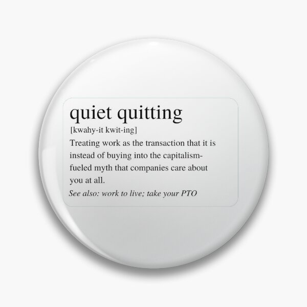Item preview, Quiet Quitting Definition Anti-Capitalism designed and sold by AllVibesWelcome.