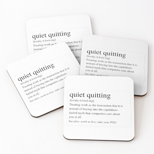 Item preview, Quiet Quitting Definition Anti-Capitalism designed and sold by AllVibesWelcome.