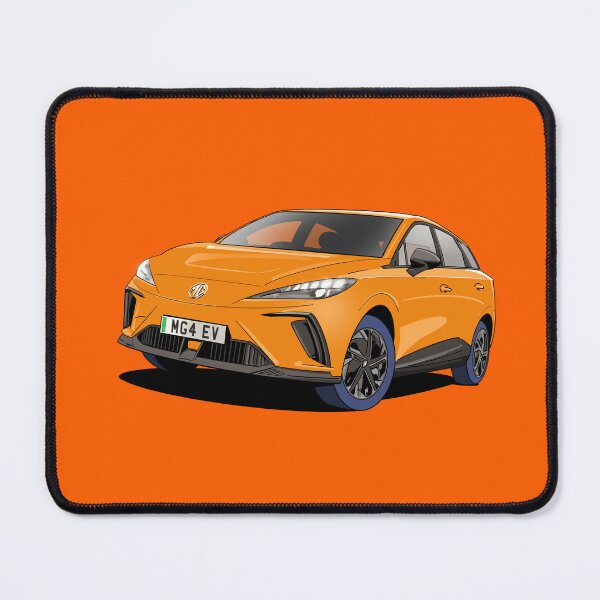 Item preview, MG4 EV Electric Car in Volcano Orange designed and sold by Webazoot Industries - Car Art.