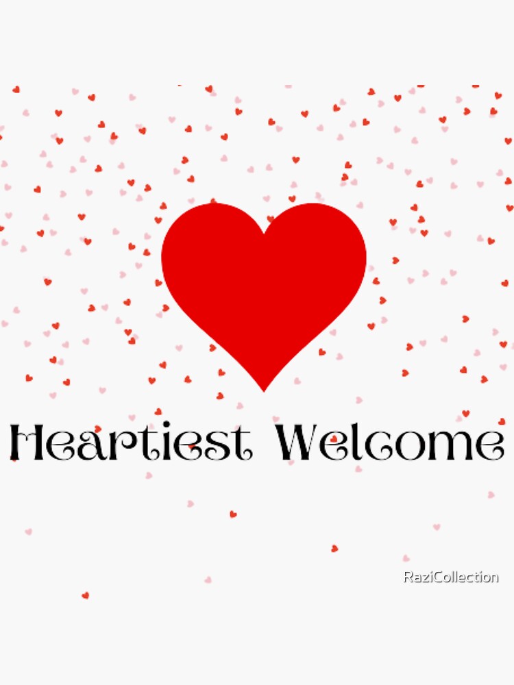 "Heartiest Welcome Greetings " Sticker For Sale By RaziCollection ...