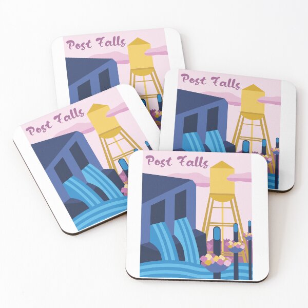 Item preview, Post Falls, Vintage Travel Poster Style designed and sold by kind-fish.