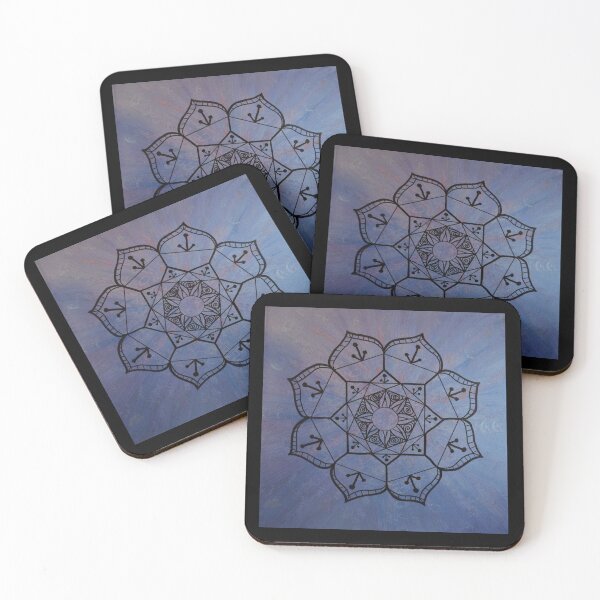 Item preview, THRIVE  MANDALA ~ SACRED GEOMETRY FOR THE SOUL~ BLUE, PURPLE, PINK designed and sold by Ann Chatfield.