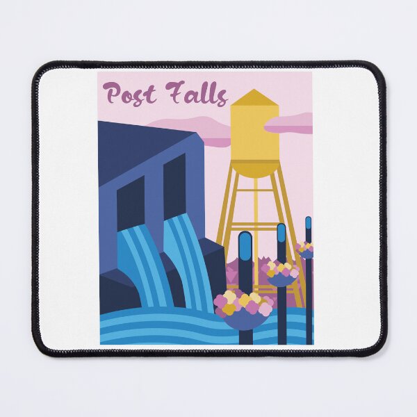Item preview, Post Falls, Vintage Travel Poster Style designed and sold by kind-fish.