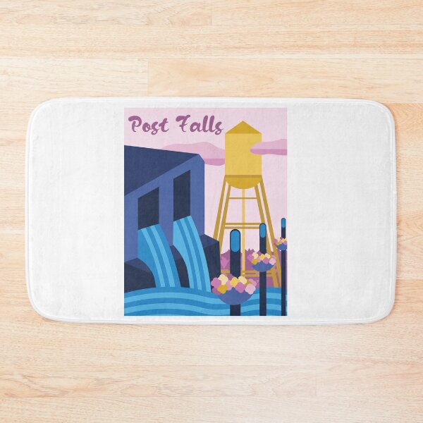 Item preview, Post Falls, Vintage Travel Poster Style designed and sold by kind-fish.