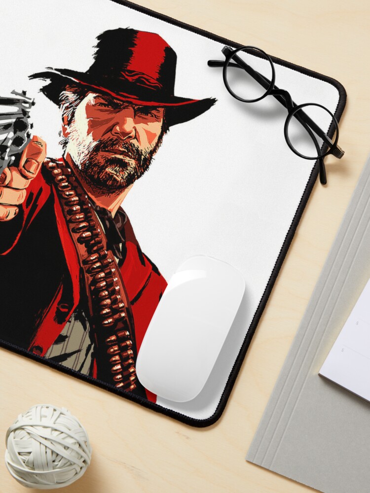 Mousepad Red Dead Redemption Arthur Morgan com apoio game