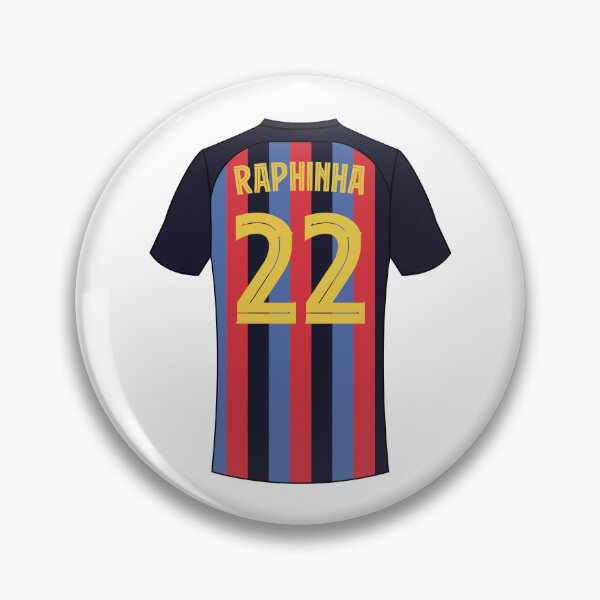 Item preview, Raphinha Barcelona football jersey number 22 designed and sold by Justtrendytees.