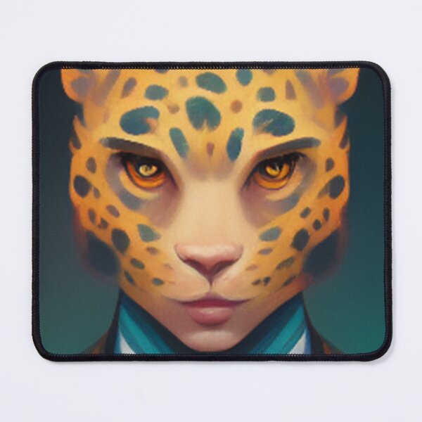 Item preview, Portrait Suave Leopard Man designed and sold by Sundersquare.