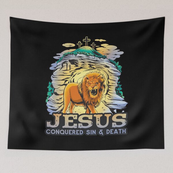 Item preview, Jesus Conquered Sin And Death Inspirational Lion Religious Gift Idea designed and sold by Countrysmart.