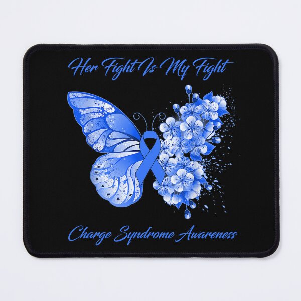 Item preview, Her Fight Is My Fight Charge Syndrome Awareness Butterfly Ribbon Gifts designed and sold by Adropine.