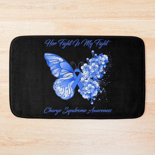 Item preview, Her Fight Is My Fight Charge Syndrome Awareness Butterfly Ribbon Gifts designed and sold by Adropine.