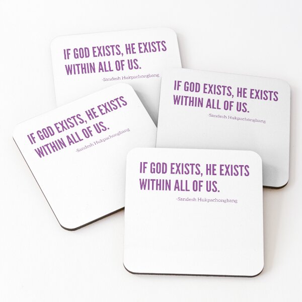 Item preview, If God exists, he is within all of us; quote by Sandesh Hukpachongbang designed and sold by Rechtop.