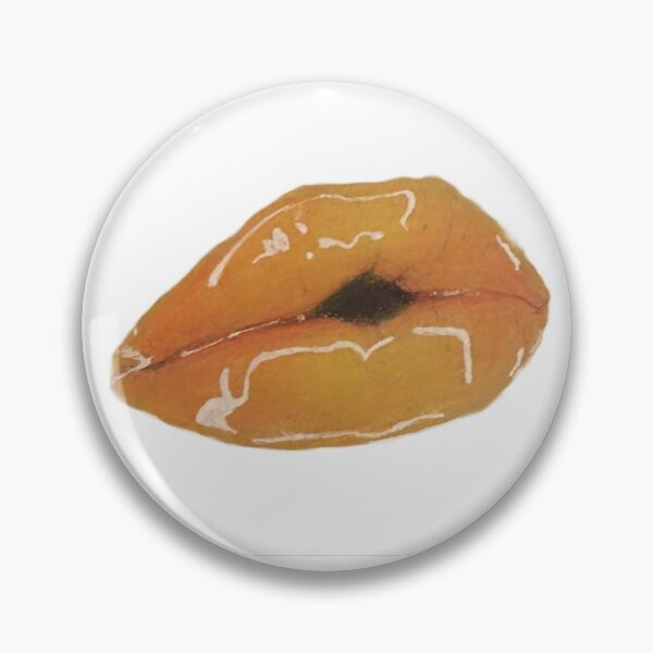 Item preview, Orange Glossy Lips Drawing Design designed and sold by AMoltenLavaFrog.