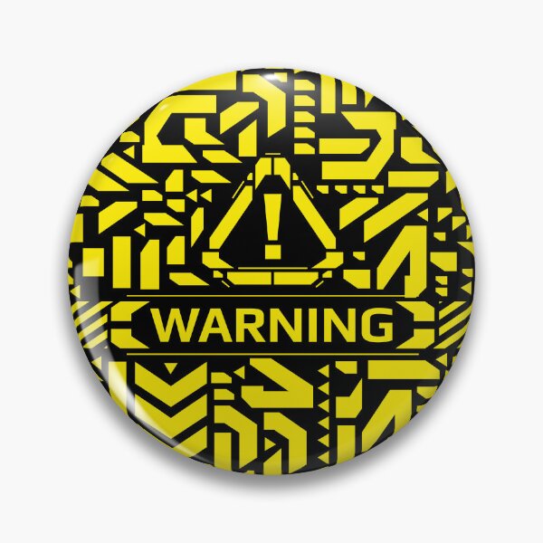 Item preview, Warning cyberpunk yellow patter designed and sold by StrutsenkoArt.