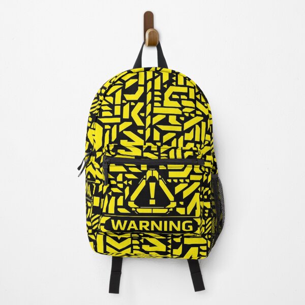 Item preview, Warning cyberpunk yellow patter designed and sold by StrutsenkoArt.