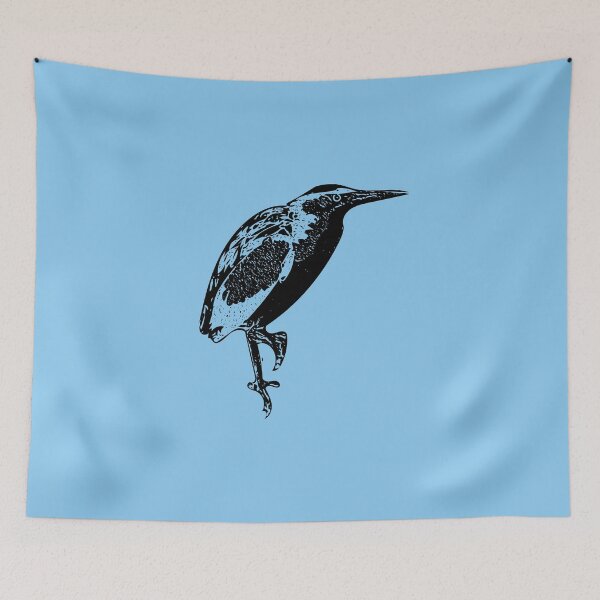 Item preview,  Black Print Painting Design of a Least Bittern designed and sold by designsasstultd.