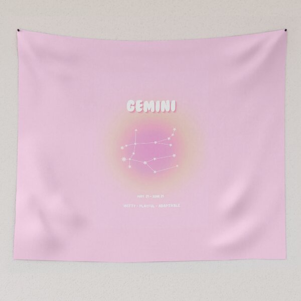 Item preview, Gemini Aura Print / Aesthetic Zodiac Sign Wall Art designed and sold by sunbeamstudios.
