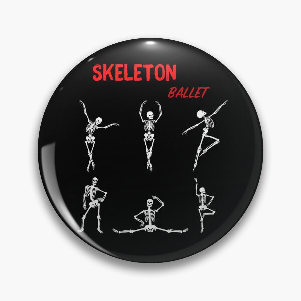 Artikelvorschau, Halloween Skelett Tanz Illustration weiß entworfen und verkauft von MomoDesigns-Ger.