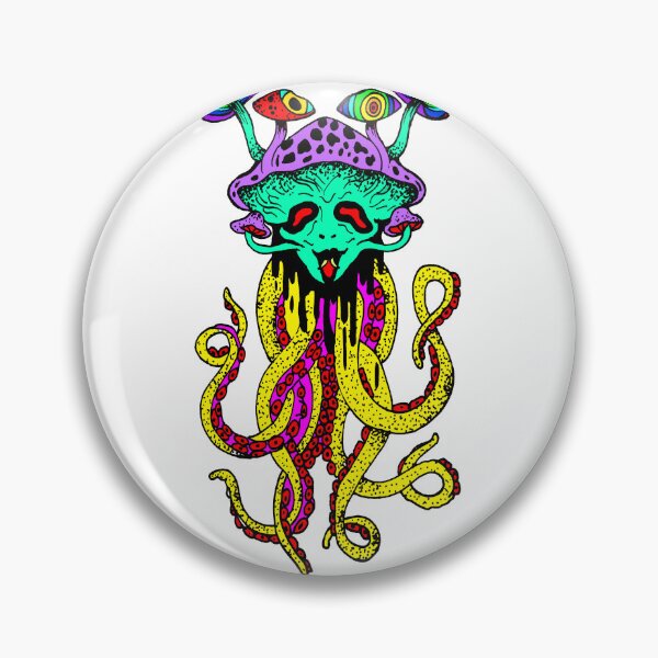 Item preview, Mushroom psychedelic octupus designed and sold by Tereza Skatera.