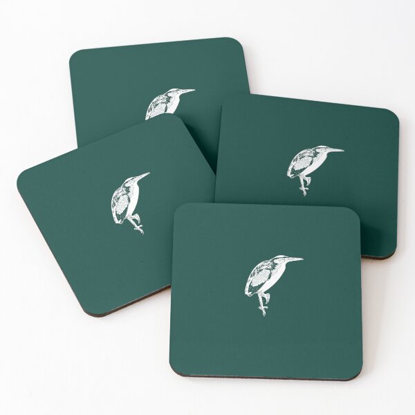 Item preview, White Print Painting Design of a Least Bittern designed and sold by designsasstultd.