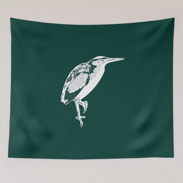 Item preview, White Print Painting Design of a Least Bittern designed and sold by designsasstultd.
