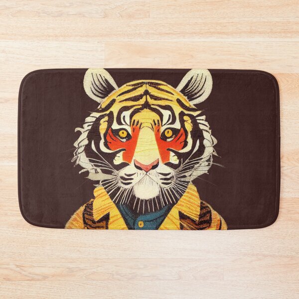 Item preview, Cute Kids Tiger Illustration wearing a suit designed and sold by ThePurpleMelon.