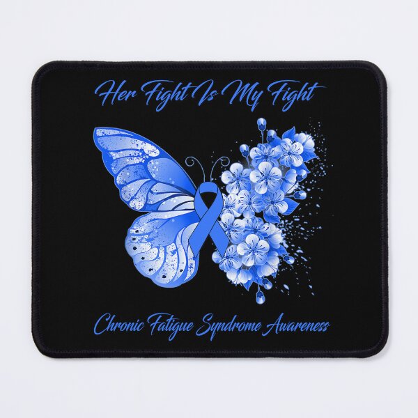 Item preview, Her Fight Is My Fight Chronic Fatigue Syndrome Awareness Butterfly Ribbon Gifts designed and sold by Adropine.