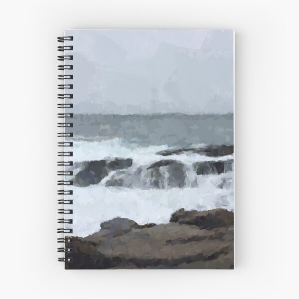 Item preview, Acadia National Park Crashing Waves Painting designed and sold by jjomally1.
