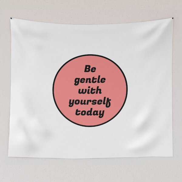 Item preview, Be gentle with yourself today - pastel red designed and sold by Inspirationmotivation.