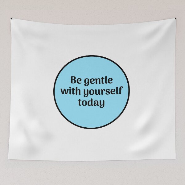 Item preview, Be gentle with yourself today - pastel blue designed and sold by Inspirationmotivation.
