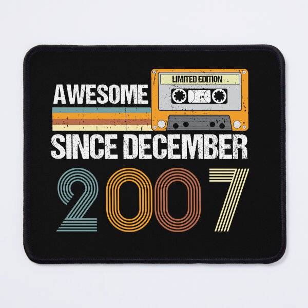 Item preview, Awesome Since December 2007 | 15th Birthday Gifts | 15 Years Old Gifts designed and sold by AMINE ★★★★★.