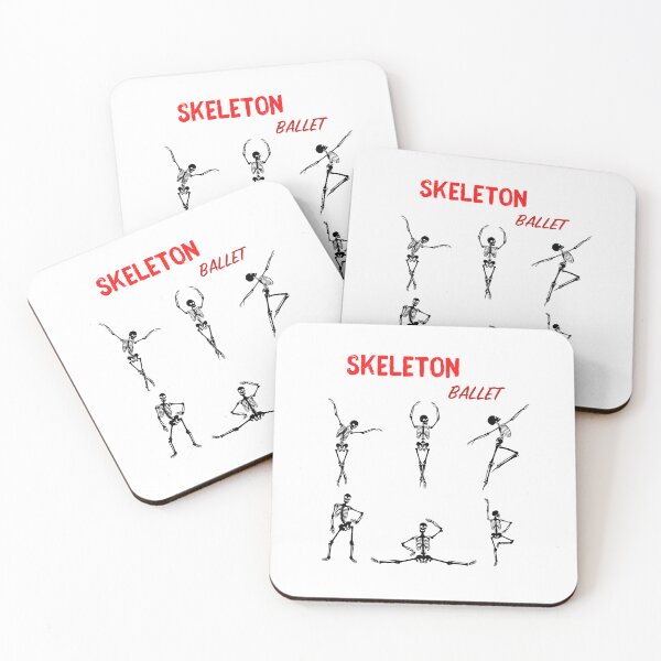 Item preview, Halloween skeleton dance illustration over white designed and sold by MomoDesigns-Ger.