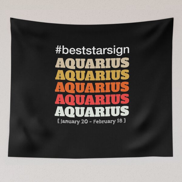 Item preview, Best Star Sign Aquarius T-Shirt  designed and sold by MyStarSign.