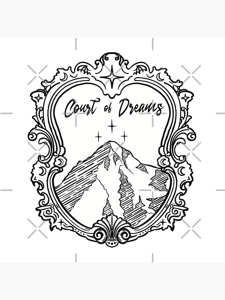 Court of Dreams black and white Art Board Print for Sale by