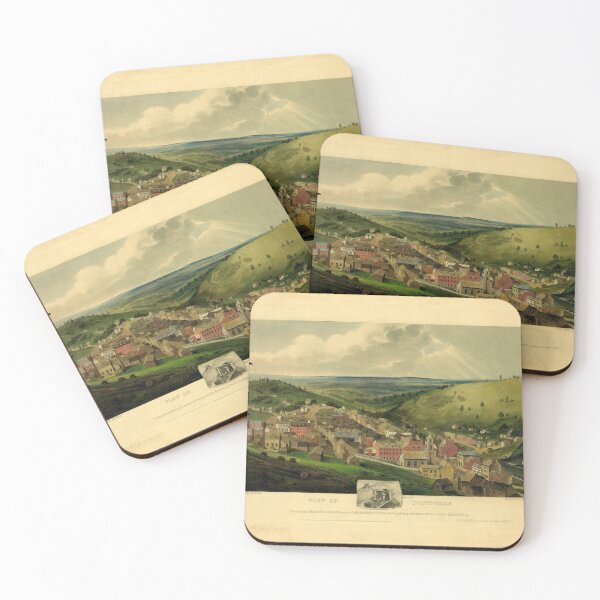 Item preview, View of Pottsville, Pennsylvania (1833) designed and sold by allhistory.