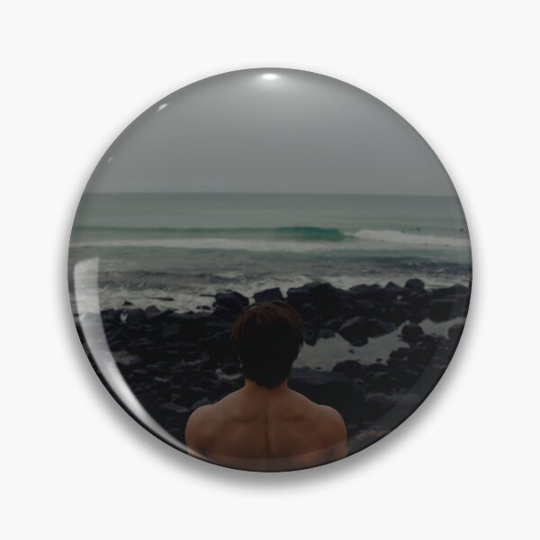 Item preview, A man looks at the sea with a surfboard. designed and sold by BrutalT-shirts.