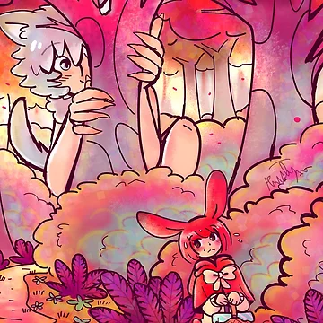 Artwork thumbnail, Little Red Riding Rabbit  by Friendlyfoxpal