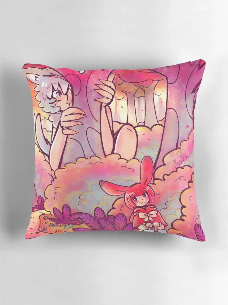 Thumbnail 3 of 4, Pillow, Little Red Riding Rabbit designed and sold by Friendlyfoxpal.