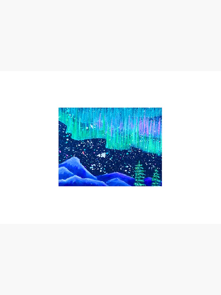 Aurora Mountains by LauraRosePaints