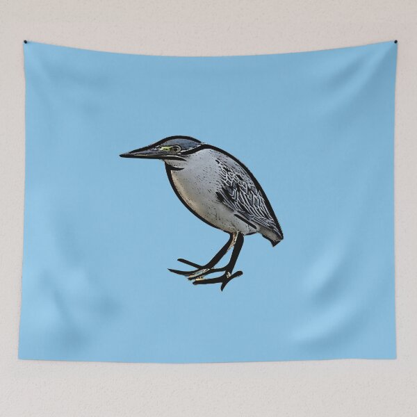 Item preview, Black Alternate Print Painting Design of a Striated Heron  designed and sold by designsasstultd.