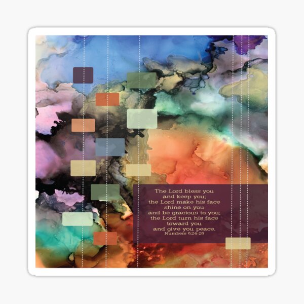Item preview, The Blessing- Colorful and Modern designed and sold by The-Mantelpiece.