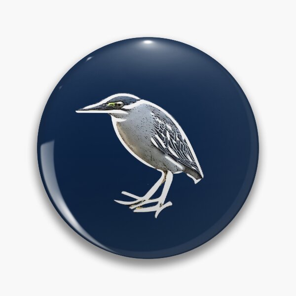 Item preview,  White Alternate Print Painting Design of a Striated Heron  designed and sold by designsasstultd.