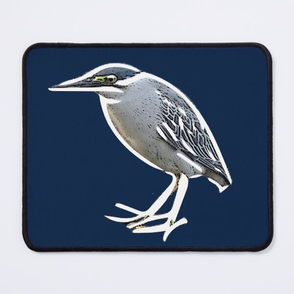 Item preview,  White Alternate Print Painting Design of a Striated Heron  designed and sold by designsasstultd.