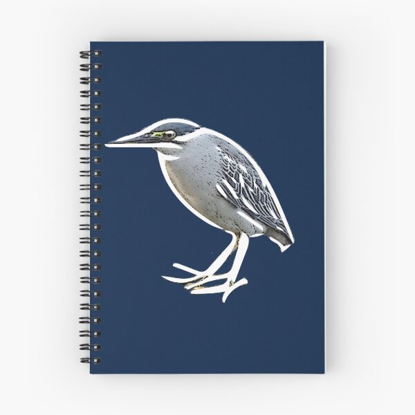 Item preview,  White Alternate Print Painting Design of a Striated Heron  designed and sold by designsasstultd.