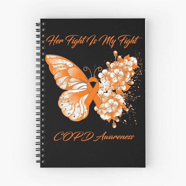 Item preview, Her Fight Is My Fight COPD Awareness Butterfly Ribbon Gifts designed and sold by Adropine.
