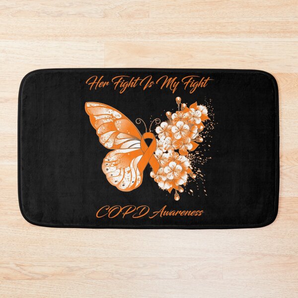 Item preview, Her Fight Is My Fight COPD Awareness Butterfly Ribbon Gifts designed and sold by Adropine.