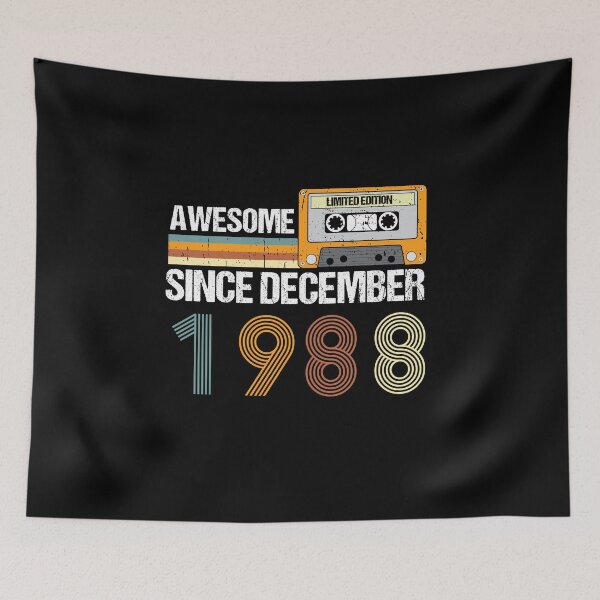 Item preview, Awesome Since December 1988 | 34th Birthday Gifts | 34 Years Old Gifts designed and sold by AMINE  ★★★★★.