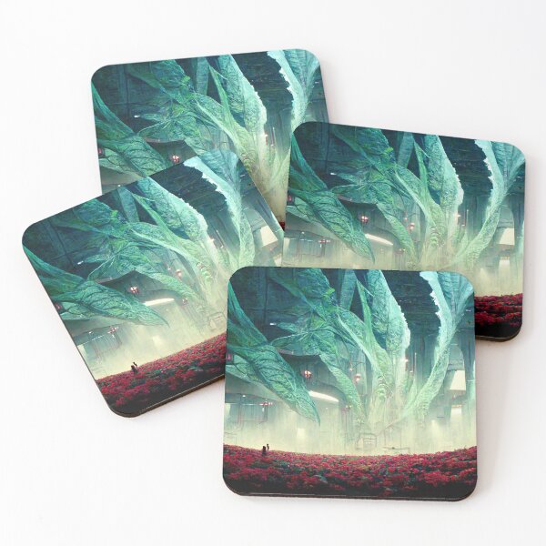 Item preview, Utopia Fantasy Flowers Plants Cosmos Comic Journey Sci-Fiction designed and sold by HRMNY25.