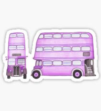 Big Purple Bus Sticker