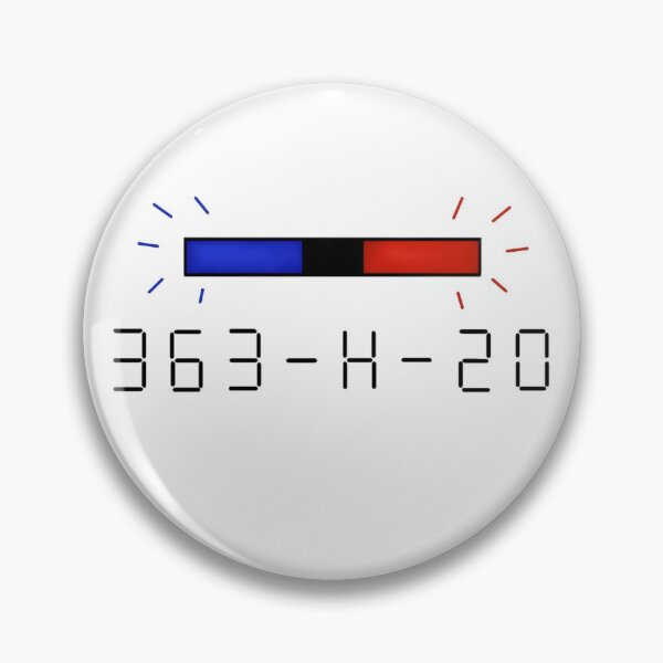 Item preview, 363-H-20 (carlos reyes' patrol number) rectangular sticker designed and sold by Luc @mcfcreyes.